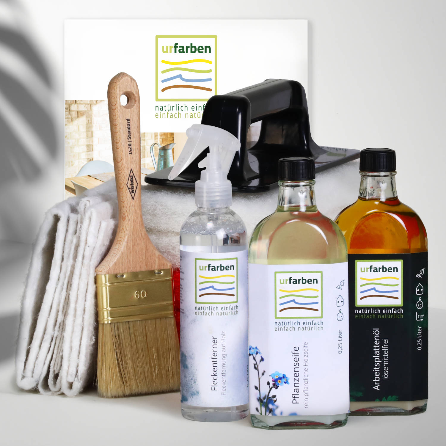Urfarben Arbeitsplatten Pflege Set intensiv